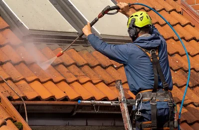 Démoussage et hydrofuge de toiture à Chanteuges